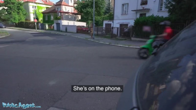 European chick is glad to fuck with a fellow for cash - public sex POV