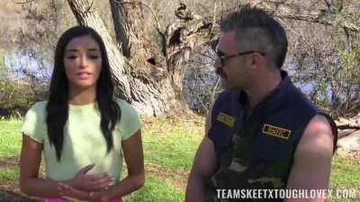 Slim Latina Emily Willis dominated with a hard cock - Team Skeet
