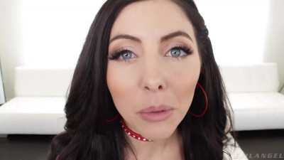 Sexy Fit Brunette Hottie Gets Deepthroated And Anal-fucked With an Incredibly Huge Dong