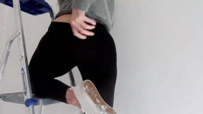 DIY SOS - busty amateur lets him cum on her tits after hot bang