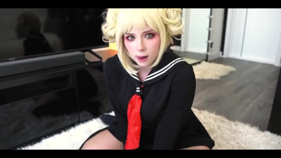 Toga Himiko cosplay from Russian girl who likes to choke on cock