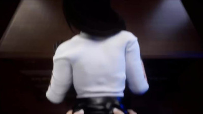 3D hentai scene, busty MILF blows dick and fucks hard in POV