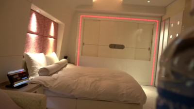 Japanese nymph is wrecked by a stranger in a hotel