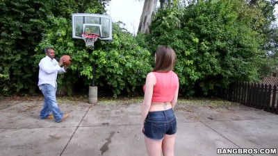 She interrupts a basketball game to get nasty with BBC