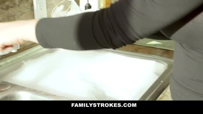 Arab stepdaughter eats cum after intense fuck with stepdad