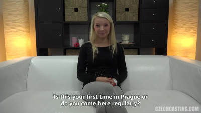 POV casting for Czech teen sweetheart