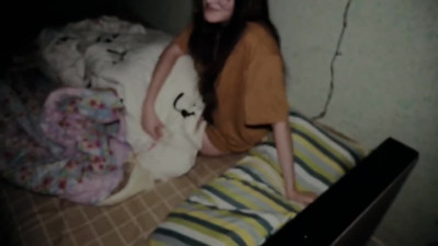 Russian nerdy babe with beautiful hair does the best blowjob in POV