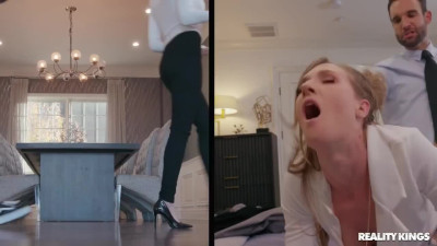 Hot fuck at party with catering manager