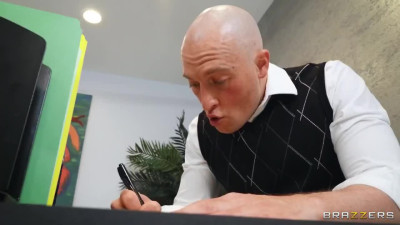 Busty milf boss fucks with her coworker right on a office desk