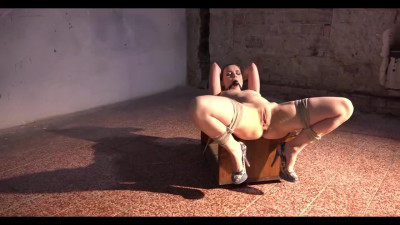 Ball gagged tied bitch likes BDSM maledom games