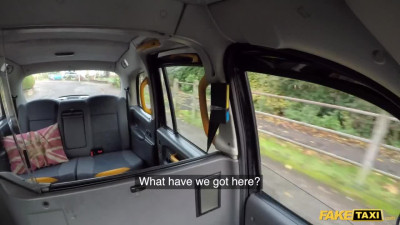 [Fake Taxi] Big-Ass Red August Rims Driver's Ass and Gags Dick