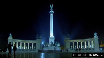 Russian model is lost in Budapest, and she's gonna fuck with the first black stranger