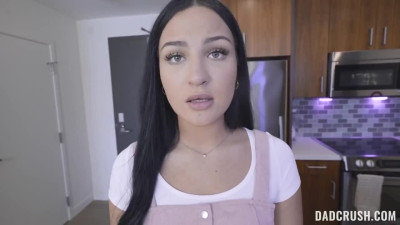Kinky step daughter Mila Monet teases her father to serve his large snake pov