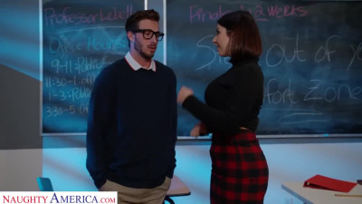 Hot busty teacher wants a cock of her student