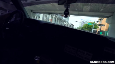 Latina teen jumps into stranger's car to have a reality sex with a beefy inches