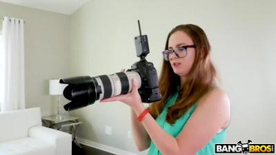 Blonde babe fucks with BBC and gets photosession