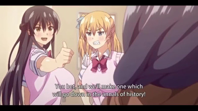 Censored hentai with busty schoolgirls loving sex
