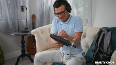 Nerdy guy gets to fuck his sexy asian step-sister