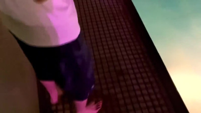 Busty Japanese teen hooks up with a random guy at the party