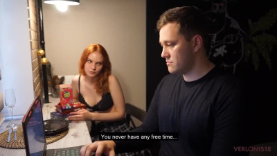 Kinky Russian teen cheat on his boyfriend right in front of his eyes