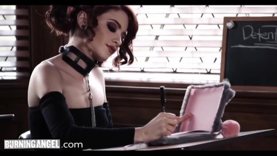 Goth teen anally punished for masturbating in detention