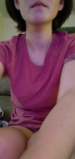 Skinny brunette goes wild solo