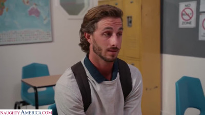 MILF teacher fucks college guy