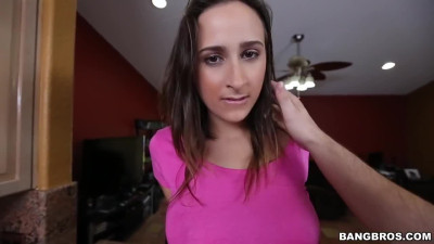 Big-breasted Ashley Adams is taking the big inches of Peter Green deep inside