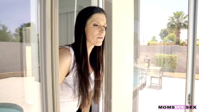 MILF stepmom invites teen girl to please PoolBoy in Threesome