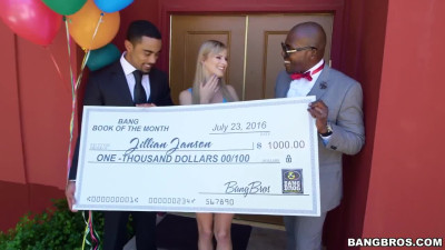 Lucky teen Jillian Janson won interracial 3some with two BBCs