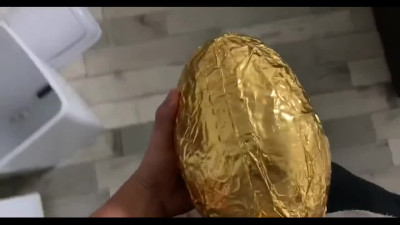 Teen blonde got a hot fuck in the egg with a surprise