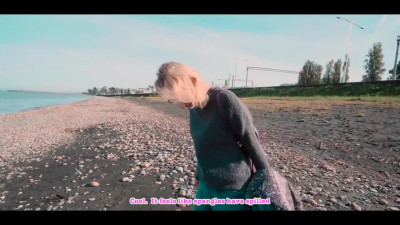 Russian pale teen has a sex-time with a partner on a public beach