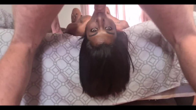 Indian girl gets Full Mouth of Cum after Roughest Face-Fuck with BWC