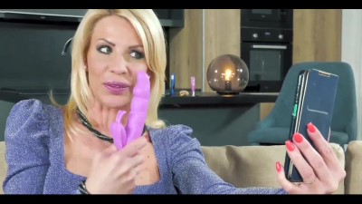 Busty MILF Cums after intense Toying with Young Slut