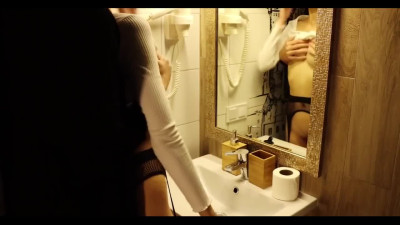 Russian cuckold enjoys watching his wife in stockings fucked