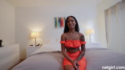 Flexible netgirl Ebony Camila is on the casting and proves to everyone she worth it
