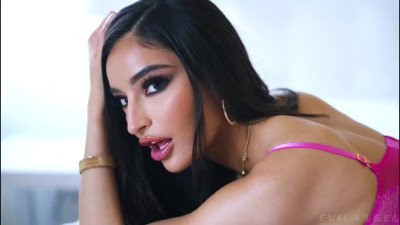 Slim Latina Teen Gets Both Her Holes Drilled And Face Jizzed During a Wild Interracial 3some with DP