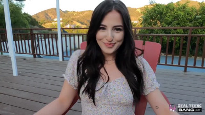 Aubree Valentine shows her tits and gets Shaved Vag fucked in Reverse