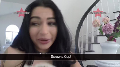 The nasty cop busted down Latina escort whore Carolina Cortez