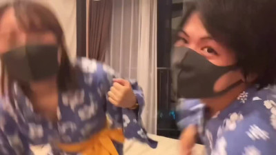 Japanese girl in pajama pleases her BF with Gentle Handjob
