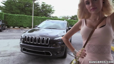 Beautiful blonde fucks on a porn casting