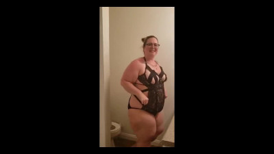 Nasty BBW sucks cock in POV and fucks with young stud
