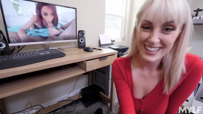 Stepmom wants to prove she's better than a porno