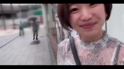 A date with a cute slim Japanese babe ends in a hot sex