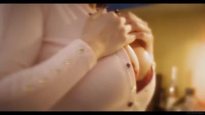 MILF with huge tits wants to feel warm cumshot