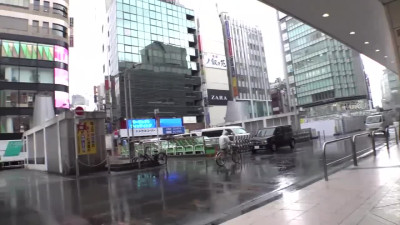 Japanese slut does blowjob in the car and licks ass of the stranger in the hotel