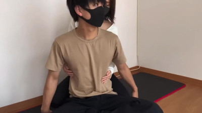 Amateur Japanese girl pleases her BF with sensual handjob