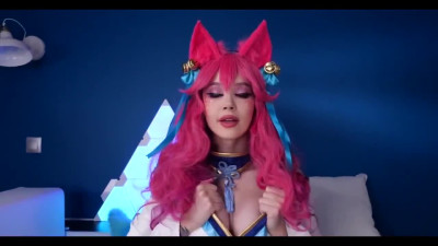 Ahri Spirit Blossom deals with Big Cock & gets Anally Fucked