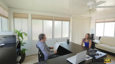Dirty young whore sucks and rides dick in office