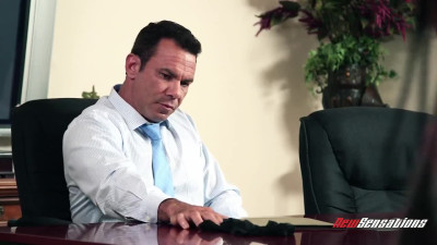 Ebony in Stockings gets her Cunt Destroyed in Rough Office Sex